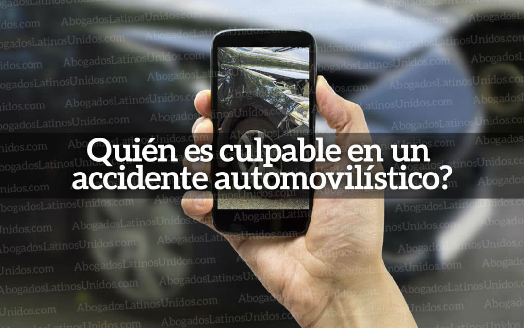 Cómo determinar quién tiene la culpa en un accidente automovilístico